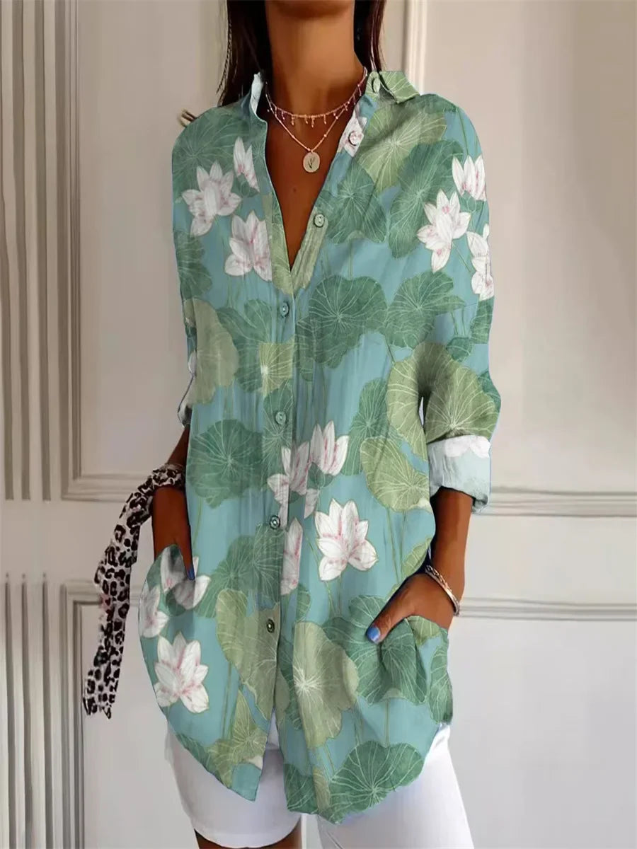 Maevra™ | Elegant Loose Fit Plus Size Shirt