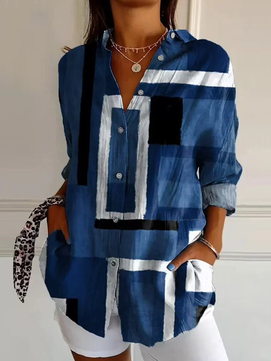 Vireth™ | Elegant Loose Fit Plus Size Shirt