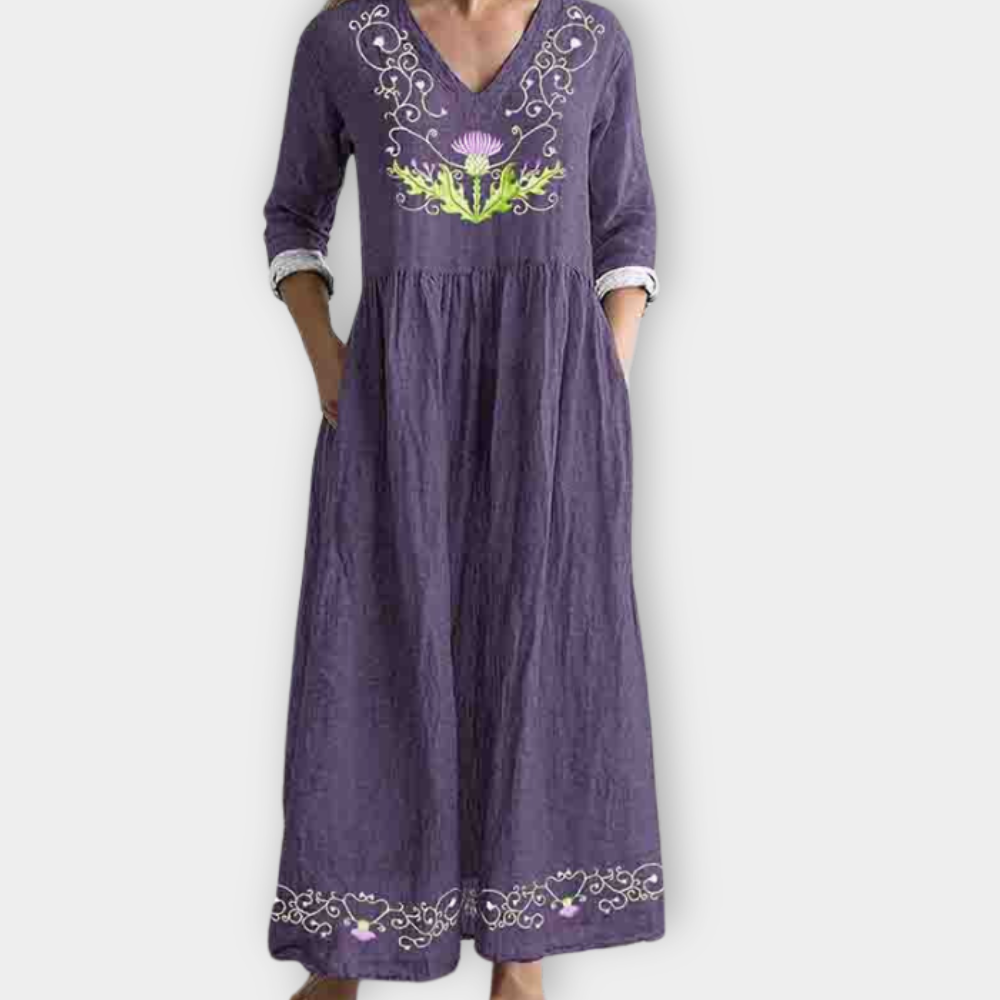Hildemara | Boho maxi dress in soft premium fabric