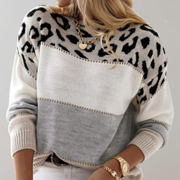 Tiger - LEOPARD PRINT CASUAL SWEATER