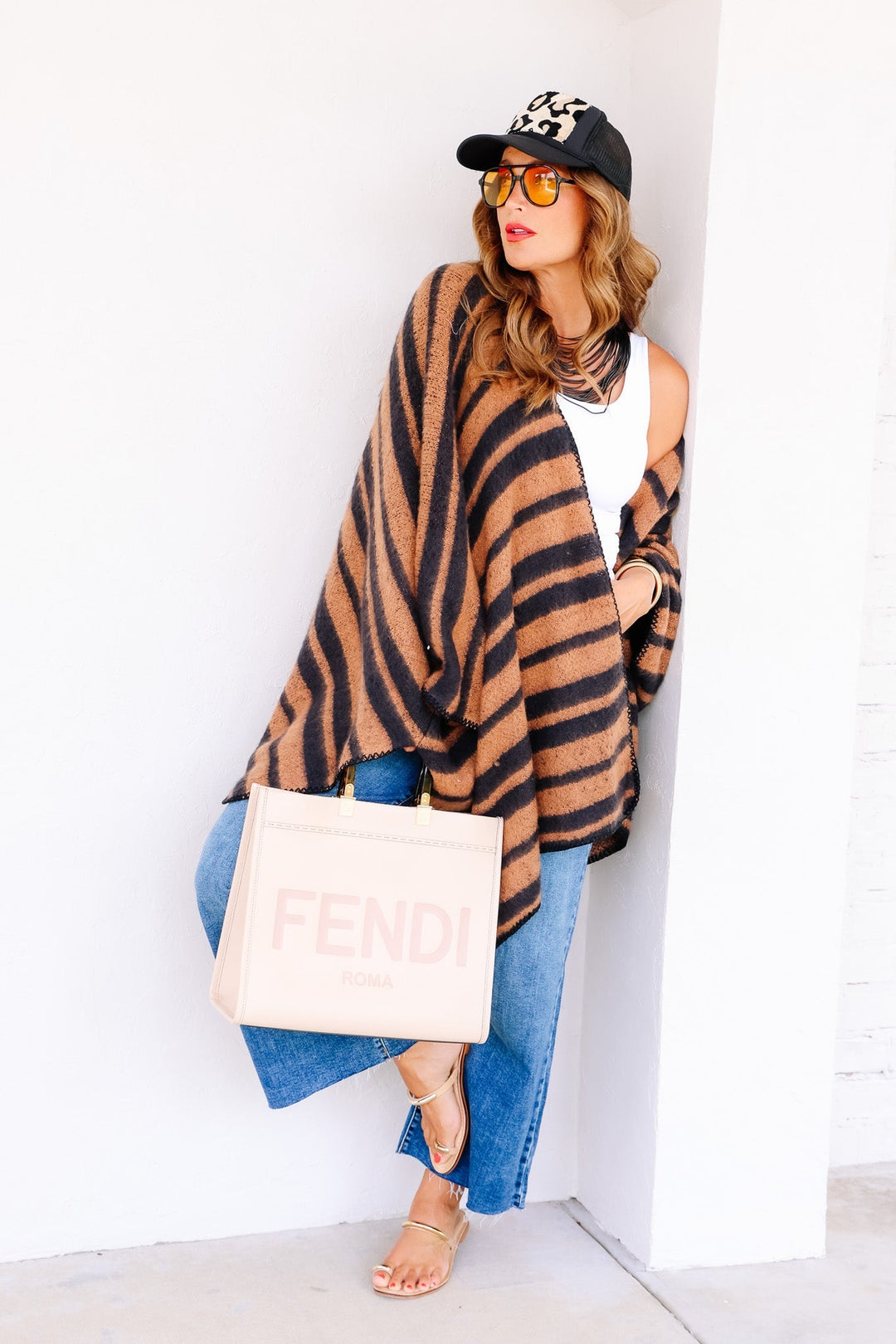 Feeling Fierce Brown Short Sleeve Kimono